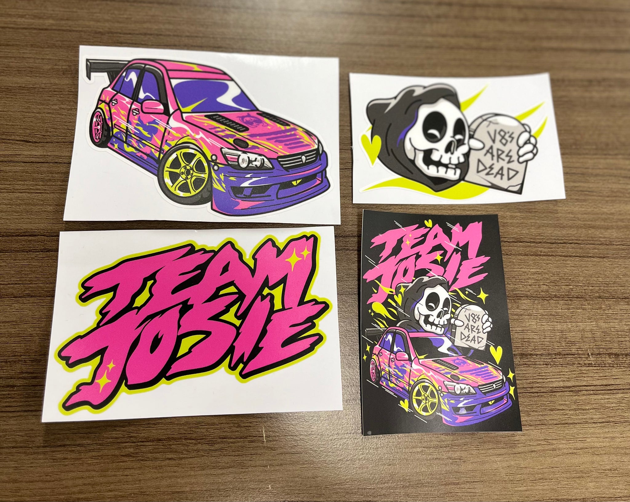Team Josie Slap Stickers