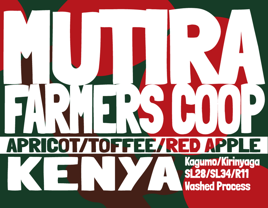 Kenya - Mutira Coffee Farmers Co-op - Mugaya AB - Washed Process